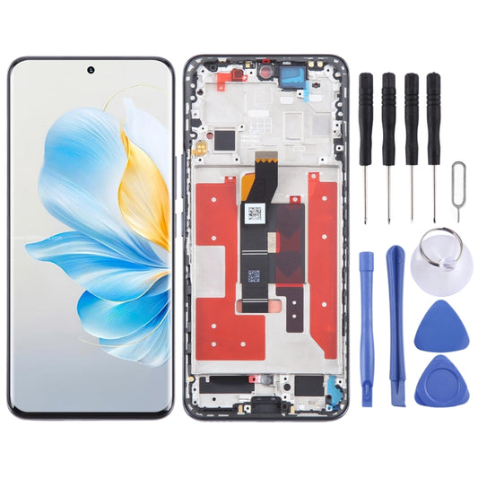 Écran LCD original complet avec numériseur et cadre pour Honor 100, pour Honor 100 (Original)