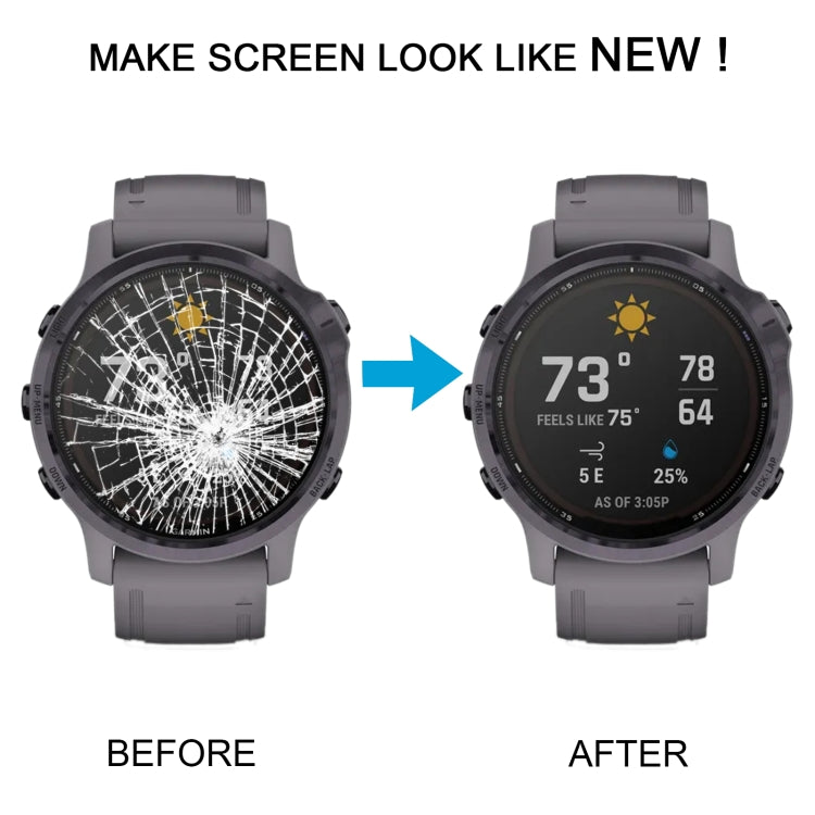 For Garmin Fenix 6S Pro LCD Screen Digitizer Full Assembly With Frame, For Garmin Fenix 6S Pro