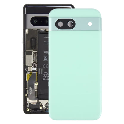For Google Pixel 8A Battery Back Cover with Camera Lens Cover, For Google Pixel 8A (Green), For Google Pixel 8A (Blue)