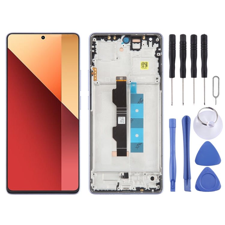 For Xiaomi Poco M6 Pro 4G Original AMOLED Material LCD Screen Digitizer Full Assembly with Frame