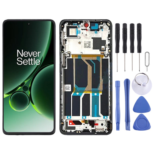 Für OnePlus Nord 3 CPH2491 CPH2493 AMOLED Original LCD Bildschirm Digitizer vollständige Baugruppe mit Rahmen