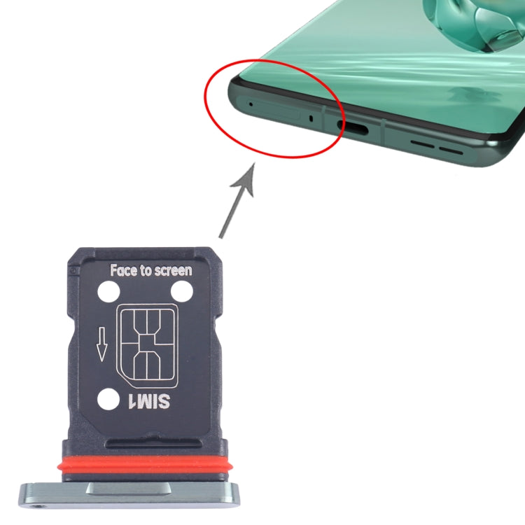 For OnePlus 12 PJD110 CPH2573 CPH2581 SIM Card Tray + SIM Card Tray, For OnePlus 12