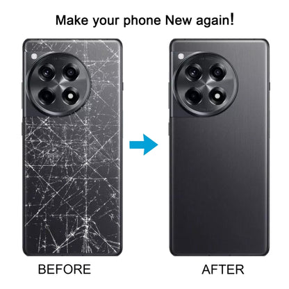 For OnePlus 12R CPH2609 CPH2585 Original Glass Battery Back Cover with Camera Lens, For OnePlus 12R(Original), For OnePlus 12R (Original)