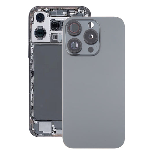 For iPhone 16 Pro Glass Original Battery Back Cover with Camera Lens Cover, For iPhone 16 Pro