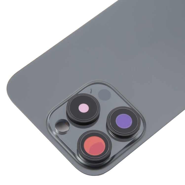 For iPhone 16 Pro Glass Original Battery Back Cover with Camera Lens Cover, For iPhone 16 Pro