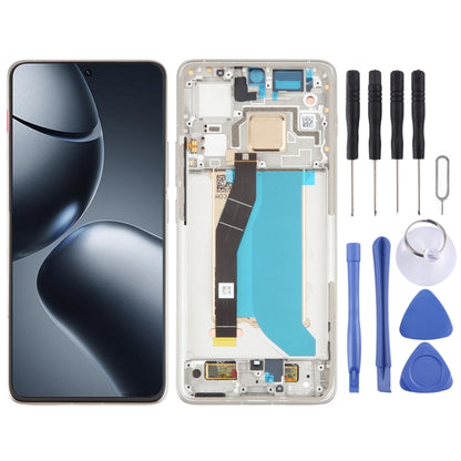 For Xiaomi 14T Pro Original LCD Screen Digitizer Full Assembly with Frame, For Xiaomi 14T Pro, Original LCD Screen Digitizer Full Assembly with Frame (White)
