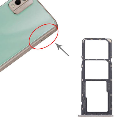 For Nokia C32 Original SIM Card Tray + SIM Card Tray + Micro SD Card Tray, For Nokia C32 (Original)