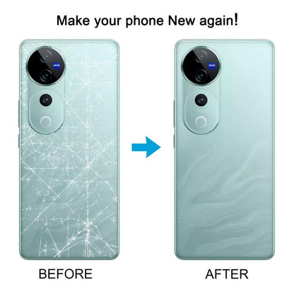 For vivo V40 Battery Back Cover with Camera Lens Cover, For vivo V40