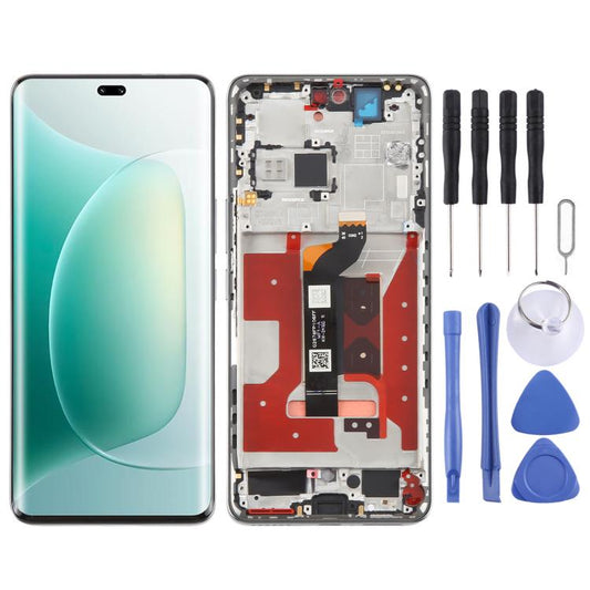 Écran LCD numériseur complet d'origine avec cadre pour Honor 300 Pro, pour Honor 300 Pro (Original)