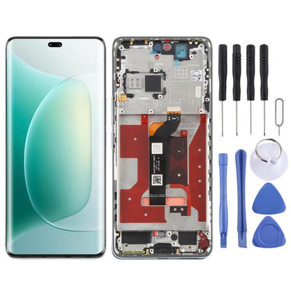 Écran LCD numériseur complet d'origine avec cadre pour Honor 300 Pro, pour Honor 300 Pro (Original)