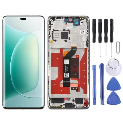 Écran LCD numériseur complet d'origine avec cadre pour Honor 300 Pro, pour Honor 300 Pro (Original)