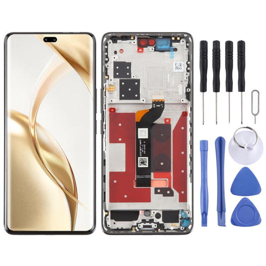 Écran LCD original numériseur complet avec châssis pour Honor 200 Pro, pour Honor 200 Pro (Original)