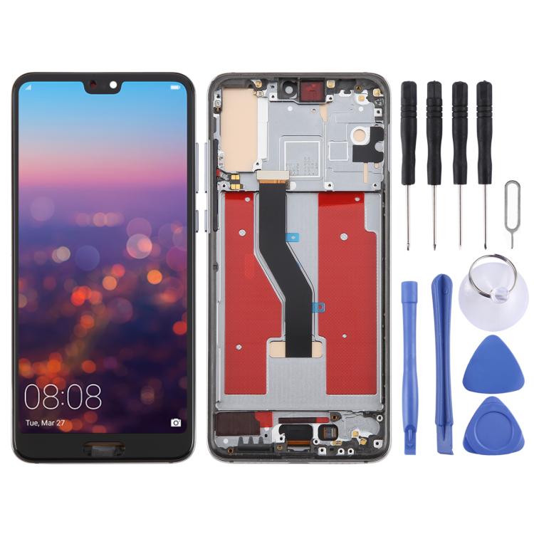 For Huawei P20 Pro TFT LCD Screen Digitizer Full Assembly with Frame, Not Supporting Fingerprint Identification