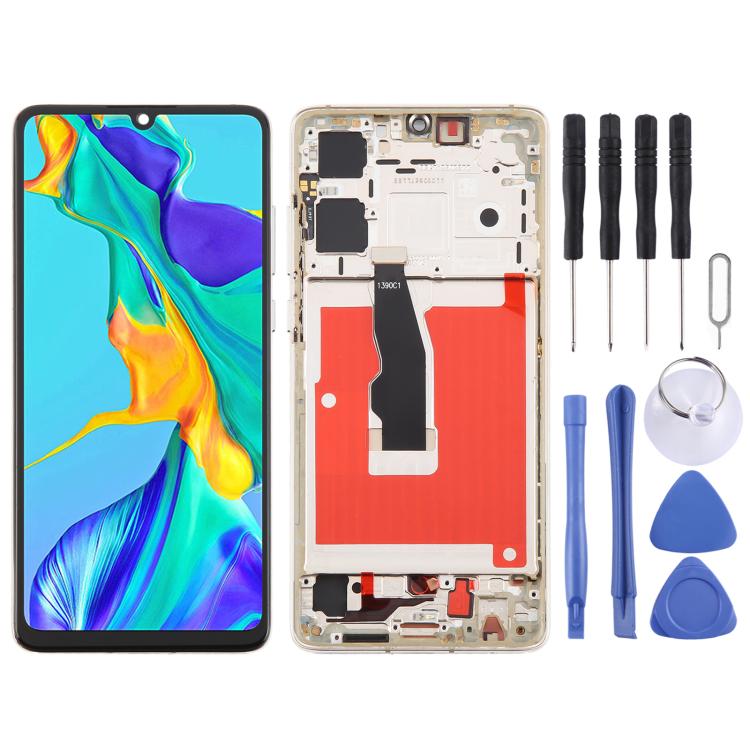 For Huawei P30 TFT LCD Screen Digitizer Full Assembly with Frame, Not Supporting Fingerprint Identification