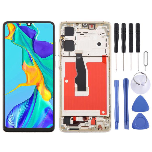 For Huawei P30 TFT LCD Screen Digitizer Full Assembly with Frame, Not Supporting Fingerprint Identification, For Huawei P30 (TFT)