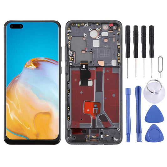 Pour Huawei P40 Pro TFT LCD Écran Tactile Vitre Assemblé avec Cadre, Ne Prend Pas en Charge l'Identification d'Empreintes Digitales, Pour Huawei P40 Pro (TFT)