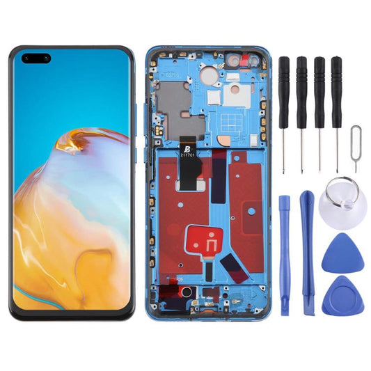 Für Huawei P40 Pro TFT LCD-Bildschirm Digitizer vollständige Baugruppe mit Rahmen, unterstützt keine Fingerabdruckerkennung, für Huawei P40 Pro(TFT)