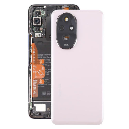 Für Honor 200 OEM Akku-Rückabdeckung mit Kameraobjektivabdeckung, für Honor 200 (mit Kameraobjektivrahmen)