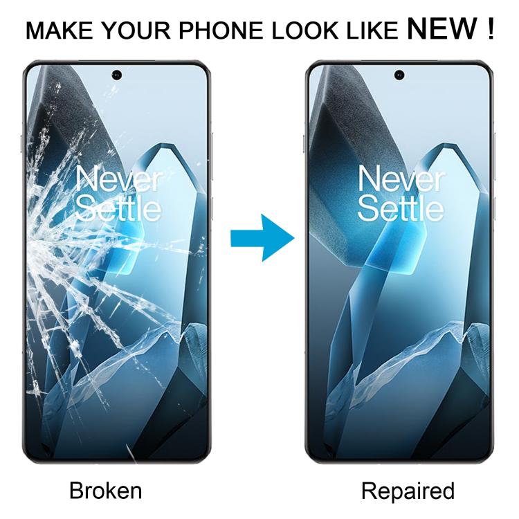 For OnePlus 13 CPH2655 CPH2653 PJZ110 Front Screen Outer Glass Lens with OCA Optically Clear Adhesive