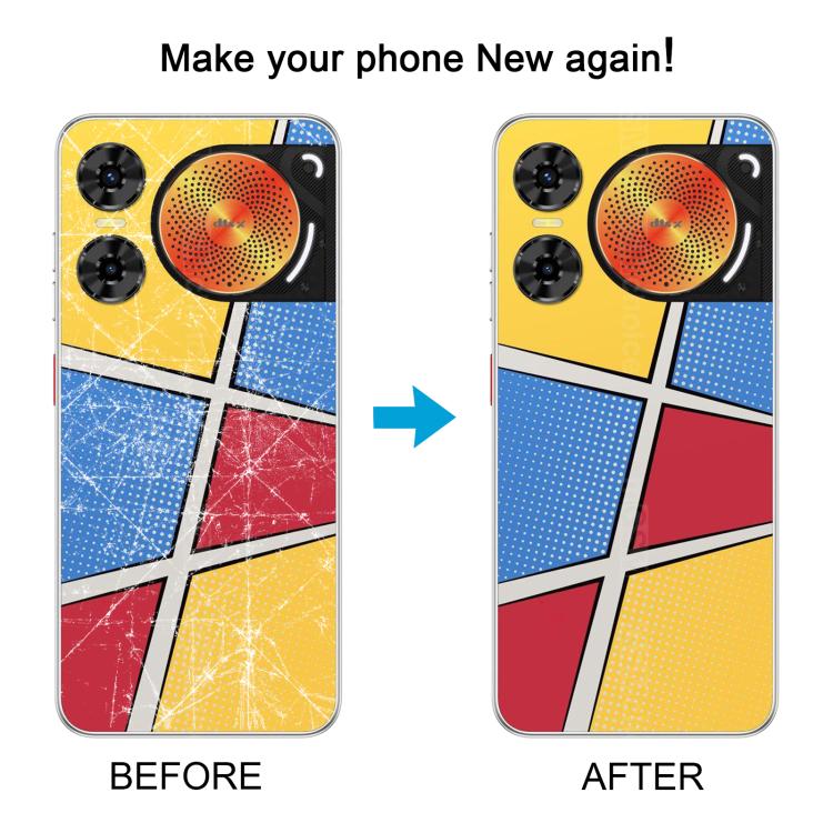 For ZTE nubia Music 2 Glass Battery Back Cover with Adhesive