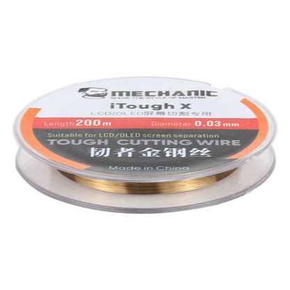 MECHANIC iTough X 200M 0.03MM LCD OLED Screen Cutting Wire, MECHANIC 0.03MM 200M