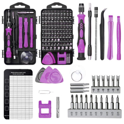 122 in 1 Precision Magnetic Screwdriver Kit, 122 in 1(White), 122 in 1(Blue), 122 in 1(Purple), 122 in 1(Red), 122 in 1 (Yellow)
