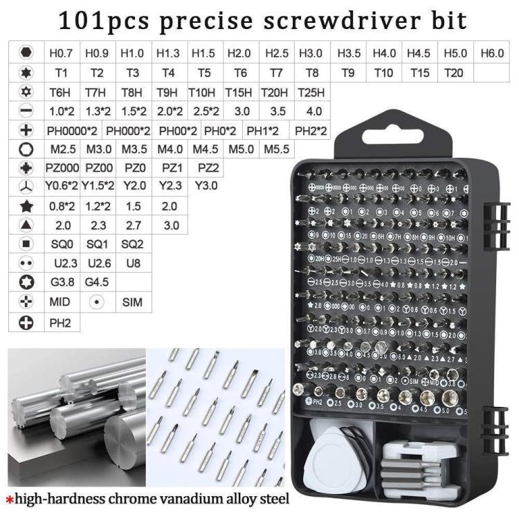 122 in 1 Precision Magnetic Screwdriver Kit, 122 in 1(Purple), 122 in 1(Red), 122 in 1 (Yellow), 122 in 1(White), 122 in 1(Blue)