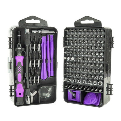 138 in 1 DIY Mobile Phone Disassembly Tool Clock Repair Multi-function Tool Screwdriver Set, 138 in 1 (Grey), 138 in 1 (Blue), 138 in 1 (Purple), 138 in 1 (Red), 138 in 1 (Yellow)