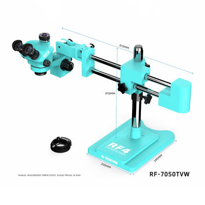 RF4 RF-7050TVW High-definition Binocular Stereo Continuous Zoom Industrial Microscope, RF4 RF-7050TVW