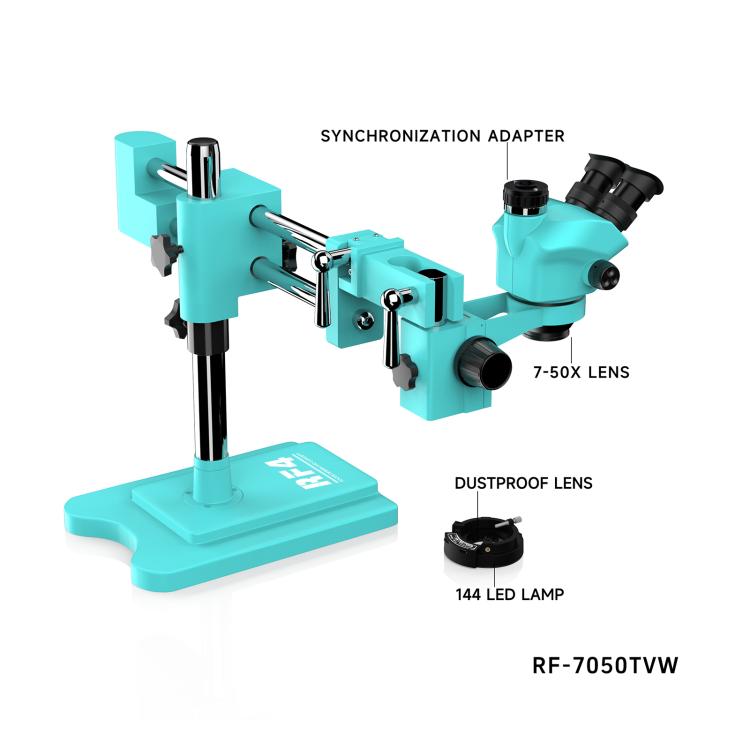 RF4 RF-7050TVW High-definition Binocular Stereo Continuous Zoom Industrial Microscope, RF4 RF-7050TVW