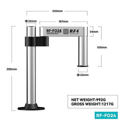 RF4 RF-FO24 360-Degree Rotating Lift Adjustable Microscope Swing Arm Stand, RF4 RF-FO24