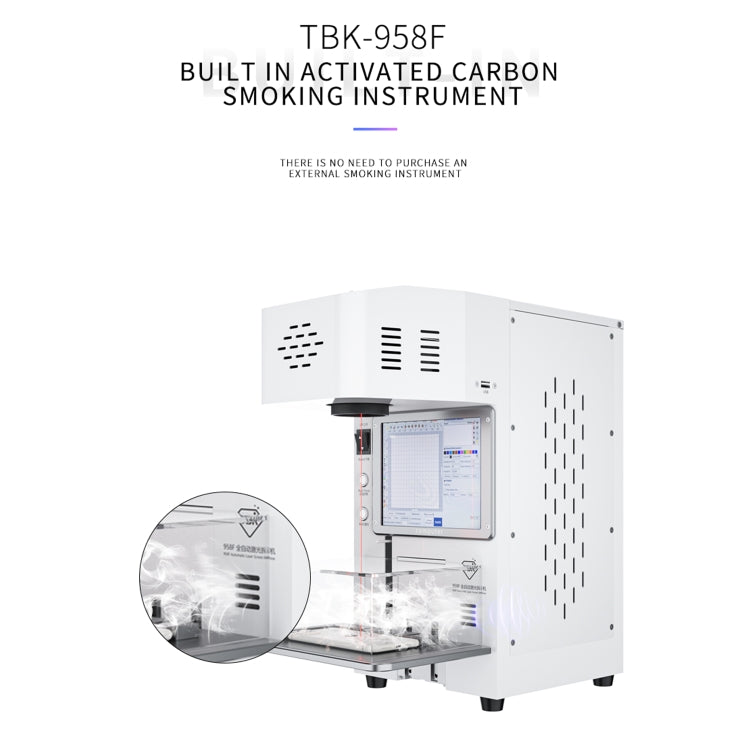 Separador láser automático TBK 958F de 20 W y 1064 nm, con enchufe estadounidense, TBK 958F (enchufe estadounidense), TBK 958F (enchufe británico), TBK 958F (enchufe australiano), TBK 958F (enchufe europeo)