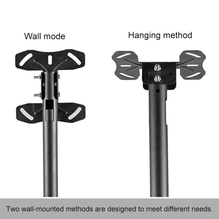 32-65 inch Universal Height & Angle Adjustable Single Screen TV Wall-mounted Ceiling Dual-use Bracket, Retractable Range: 0.5-2m, 32-65 inch