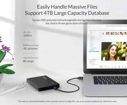 ORICO 2.5 inch Type-C Hard Drive Enclosure, USB 3.1 Gen2 Type-C