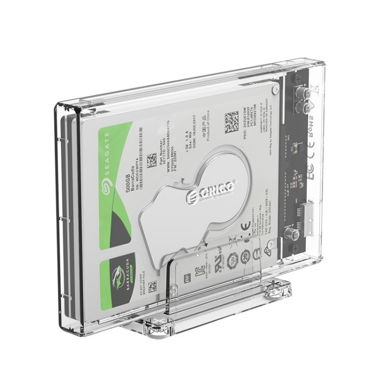 ORICO 2159U3 2.5 inch Transparent USB3.0 Hard Drive Enclosure with Stand, 2159U3