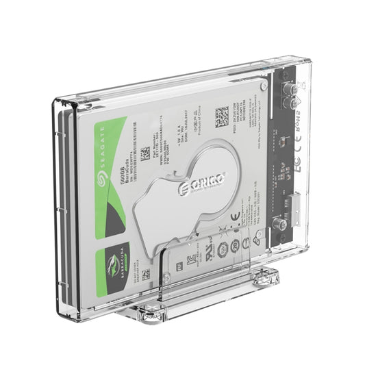 ORICO 2159U3 2.5 inch Transparent USB3.0 Hard Drive Enclosure with Stand, 2159U3