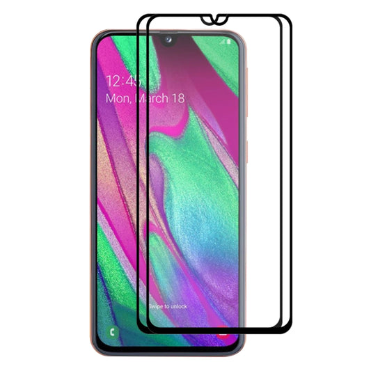 2 PCS ENKAY Hat-prince Film en verre trempé 0,26 mm 9H 2,5D à colle complète pour Samsung Galaxy A40
