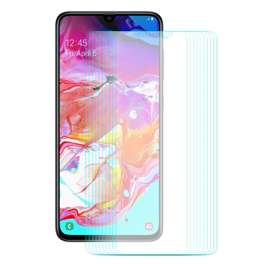 10 films de protection d'écran ENKAY Hat-prince en verre trempé 0,26 mm 9H 2,5D à bords incurvés pour Samsung Galaxy A70