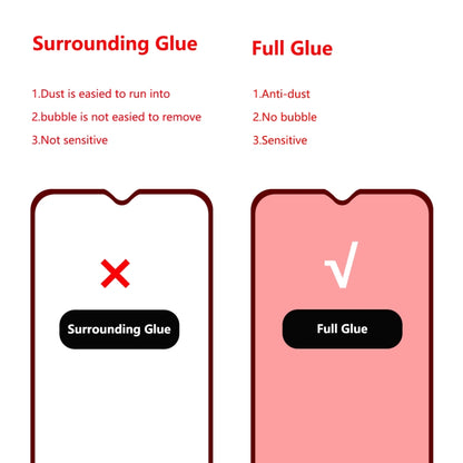 2 PCS ENKAY Hat-prince Full Glue 0.26mm 9H 2.5D Tempered Glass Film for Galaxy A20