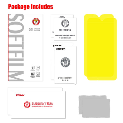 2 PCS ENKAY Hat-Prince 0.1mm 3D Full Screen Protector Explosion-proof Hydrogel Film For Motorola Moto G7 / G7 Plus, Moto G7