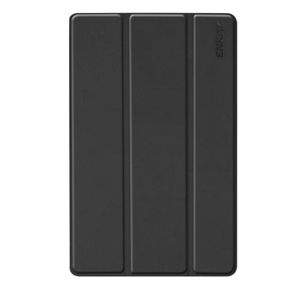 ENKAY High Quality PU Leather + Plastic Bottom Case with Three-folding Holder for Samsung Galaxy Tab A 10.1 (2019) T510 / T515, For Galaxy Tab A 10.1 (2019) T510, For Galaxy Tab A 10.1 (2019) T510 / T515