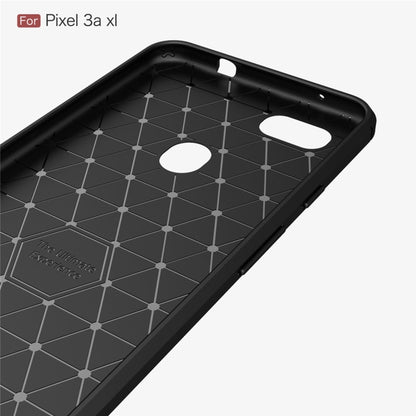 Brushed Texture Carbon Fiber TPU Case for Google Pixel 3a XL, For Google Pixel 3a XL, Google Pixel 3a XL