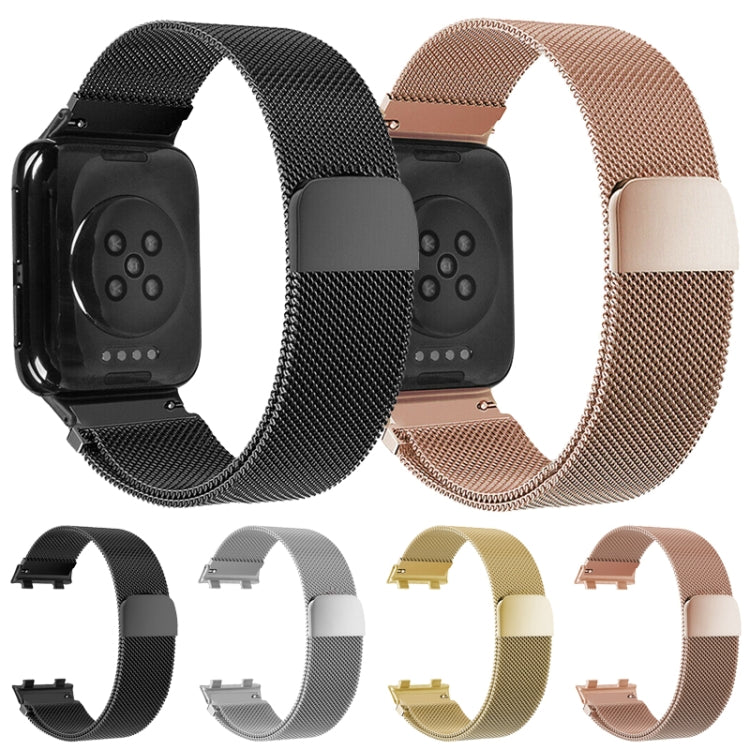 For OPPO Watch 41MM Smart Watch Milanese Stainless Steel Metal Strap