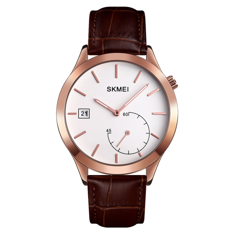 SKMEI 1581 Montre Homme Tendance Créative Simple Décontractée Plein Air Sport Étanche Montre à Quartz Deux Aiguilles