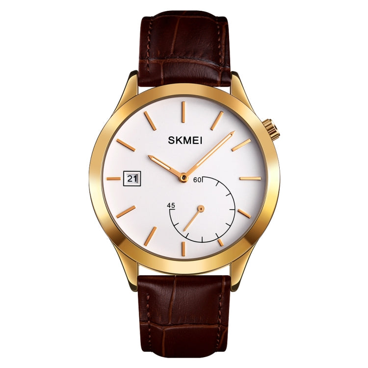 SKMEI 1581 Montre Homme Tendance Créative Simple Décontractée Plein Air Sport Étanche Montre à Quartz Deux Aiguilles