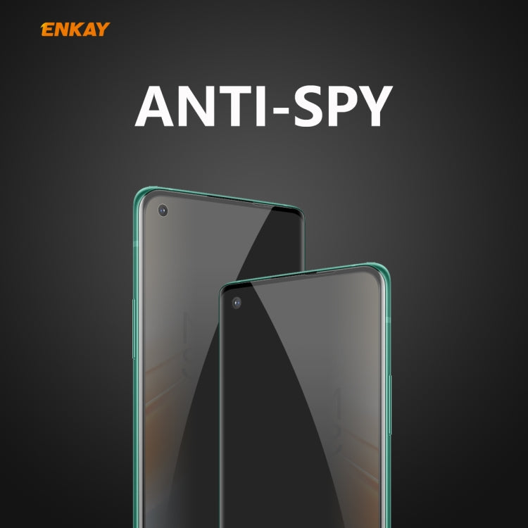 ENKAY Hat-Prince 0.26mm 9H 3D Curved Heat Bending Privacy Anti-spy Full Screen Tempered Glass Film, For OnePlus 8 Pro, For OnePlus 8, For Huawei P40 Pro, For Xiaomi Mi 10 / Mi 10 Pro