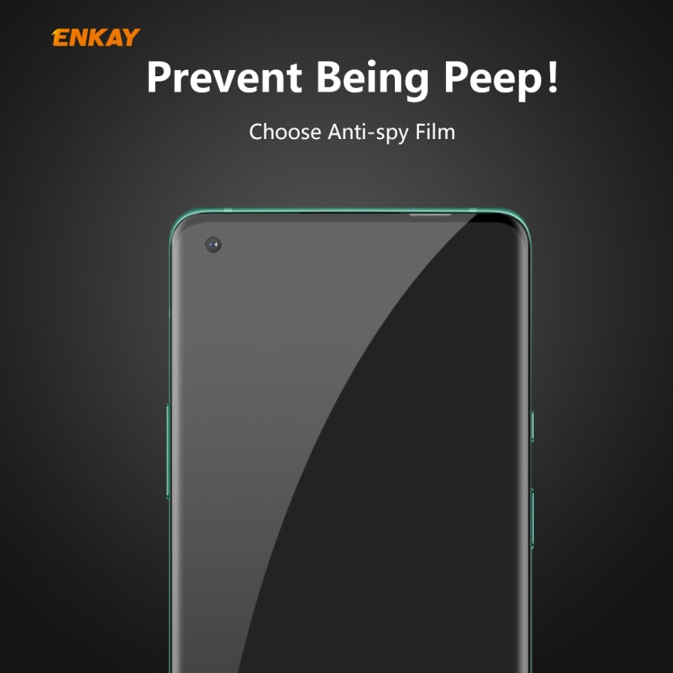 ENKAY Hat-Prince 0.26mm 9H 3D Curved Heat Bending Privacy Anti-spy Full Screen Tempered Glass Film, For OnePlus 8 Pro, For OnePlus 8, For Huawei P40 Pro, For Xiaomi Mi 10 / Mi 10 Pro