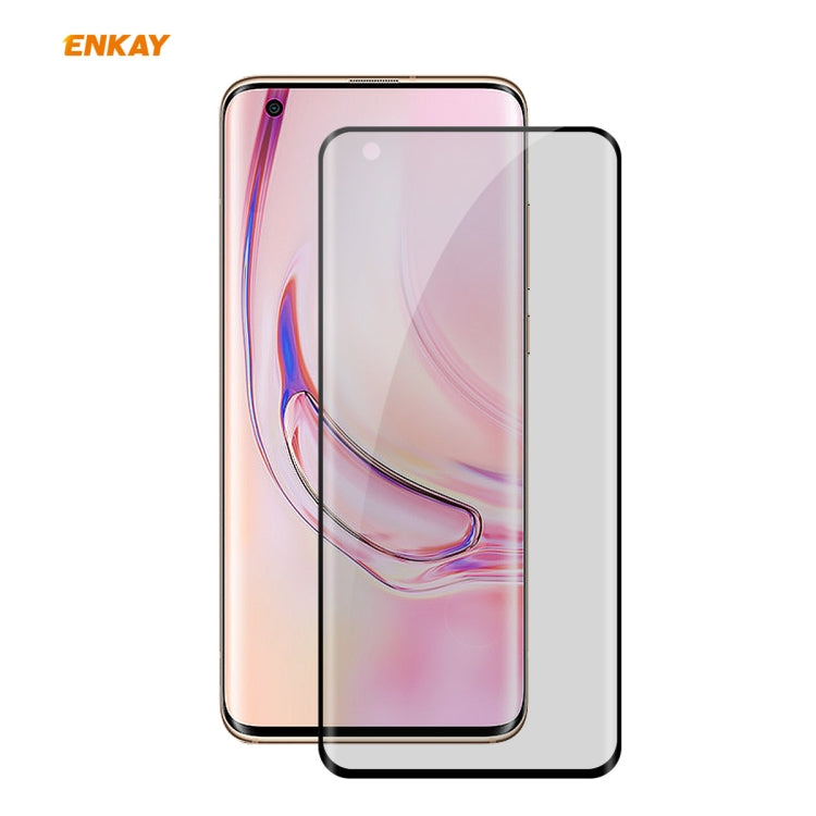 ENKAY Hat-Prince 0.26mm 9H 3D Curved Heat Bending Privacy Anti-spy Full Screen Tempered Glass Film, For OnePlus 8 Pro, For OnePlus 8, For Huawei P40 Pro, For Xiaomi Mi 10 / Mi 10 Pro