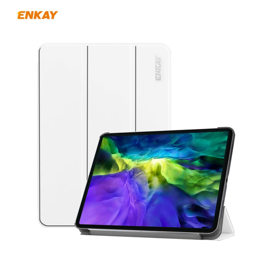 ENKAY ENK-8001 Étui intelligent en cuir à rabat horizontal motif denim avec support pour iPad Pro 11 (2020), Pour iPad Pro 11 (2020)