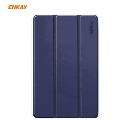 ENKAY ENK-8002 For Samsung Galaxy Tab S6 Lite P610 / P615 PU Leather + Plastic Smart Case with Three-folding Holder, For Samsung Galaxy Tab S6 Lite P610, For Samsung Galaxy Tab S6 Lite P610 / P615 / Tab S6 Lite 2022 / P613 / P619